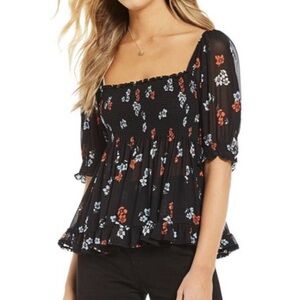 Free People Delta Dawn Midnight combo top